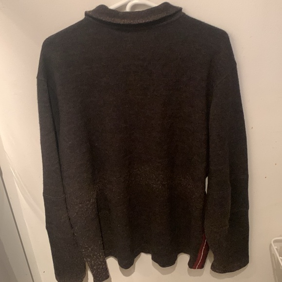 Fantastic Timberland Quarter Zip Wool Blend Sweater w/2 tone side stripes SZ XL - Picture 6 of 8